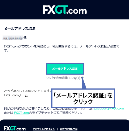 FXGTからのメール